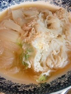 白菜の芯とツナ缶で味噌貝焼き風-レシピのメイン写真