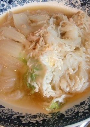 白菜の芯とツナ缶で味噌貝焼き風-レシピのメイン写真