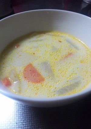 食べるﾗ-油のまろやかﾐﾙｸｽｰﾌﾟ-レシピのメイン写真