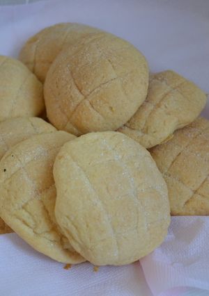 ホットケーキミックスで作るメロンパン-レシピのメイン写真