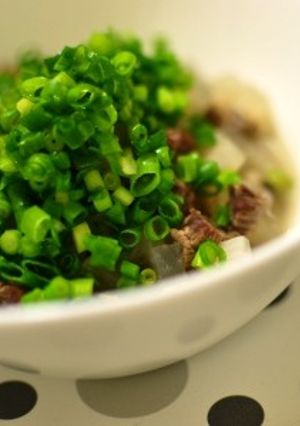 牛すじ＆大根のたっぷりネギポン♪-レシピのメイン写真