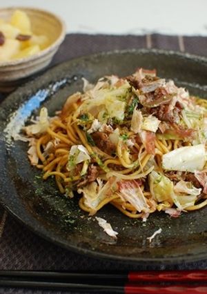 甘辛牛こんと一緒が美味しい✿焼きそば-レシピのメイン写真