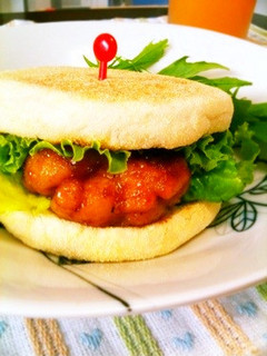 和風照り焼きチキンマフィンバーガー-レシピのメイン写真