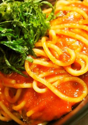 ♡秋刀魚の柚子コショウトマトパスタ♡　-レシピのメイン写真