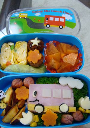 キャラ弁♪ばすくん-レシピのメイン写真