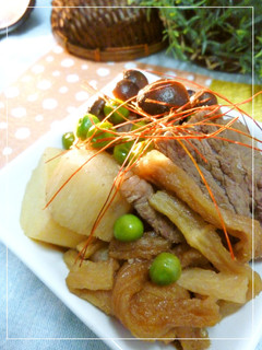牛肉と長芋と切り干し大根の煮物-レシピのメイン写真