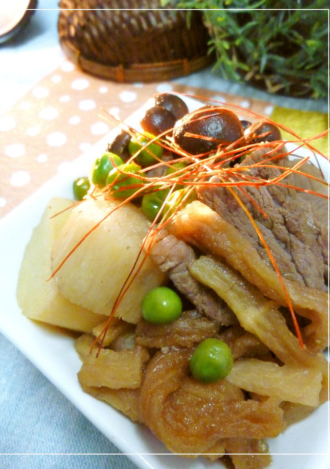 牛肉と長芋と切り干し大根の煮物-レシピのメイン写真
