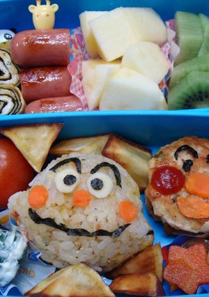 キャラ弁♪カレーパンマン＆アンパンマン-レシピのメイン写真