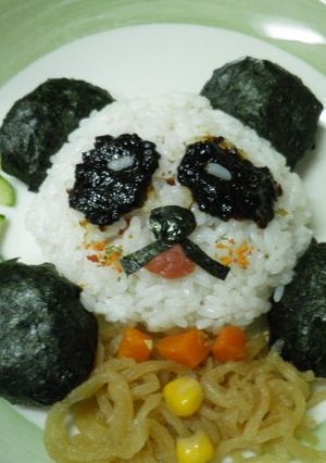 ぱんだのおむすび-レシピのメイン写真