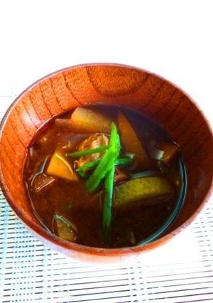鯖缶ＤＥ船場味噌汁-レシピのメイン写真