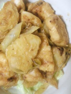 しっとり鶏ムネ肉とじゃがいもの味噌炒め♪-レシピのメイン写真