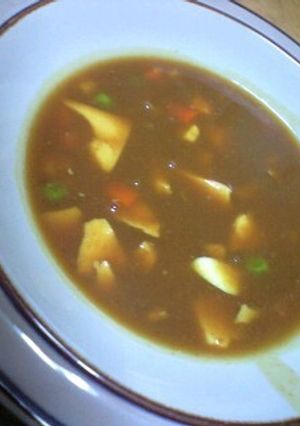 ルーいれて１分で完成！絶品カレースープ♪-レシピのメイン写真