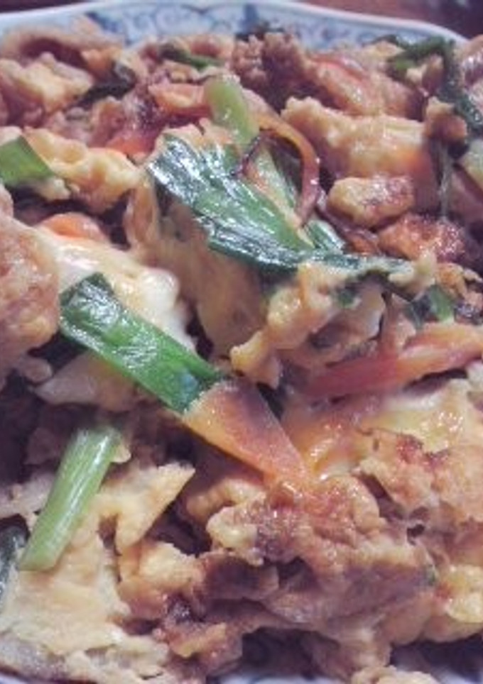 豚肉しょうが焼きの卵とじ-レシピのメイン写真