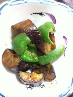 簡単!ナスとピーマンの味噌炒め-レシピのメイン写真