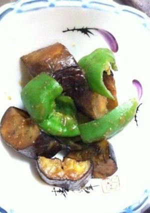 簡単！ナスとピーマンの味噌炒め-レシピのメイン写真