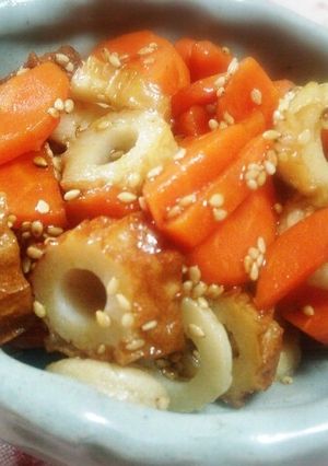 お弁当に！ちくわとにんじんの甘辛きんぴら-レシピのメイン写真