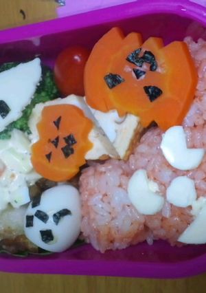 ハロウィン＆ミッキー☆キャラ弁☆-レシピのメイン写真