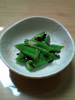 オクラの塩昆布和え-レシピのメイン写真