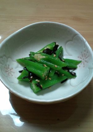 オクラの塩昆布和え-レシピのメイン写真