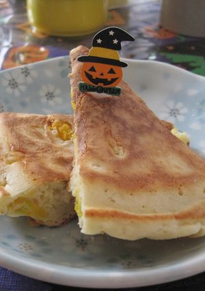 かぼちゃたっぷり♪パンケーキ-レシピのメイン写真