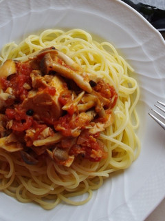 木こり風きのことツナのスパゲティ-レシピのメイン写真