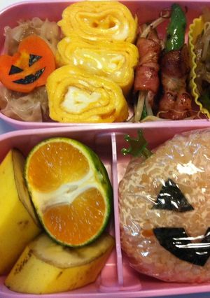 ハロウィン仕様キャラ弁当-レシピのメイン写真