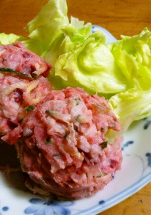 ピンクのポテトサラダ-レシピのメイン写真