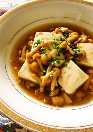 すぐできる!豆腐のなめこあん-レシピのメイン写真