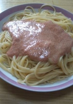 たっぷりソースのたらこスパゲティ-レシピのメイン写真