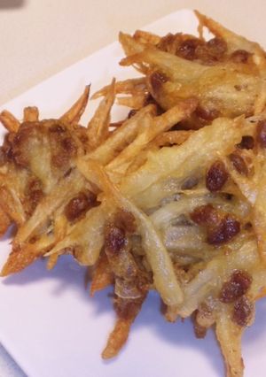 簡単♪サクサク♪納豆とごぼうのかき揚げ☆-レシピのメイン写真