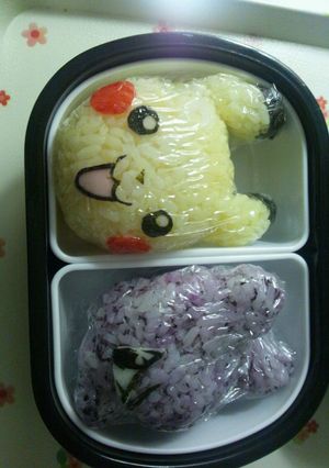 ポケモンキャラ弁☆ピカチュウ&ﾐｭｳﾂｰ-レシピのメイン写真