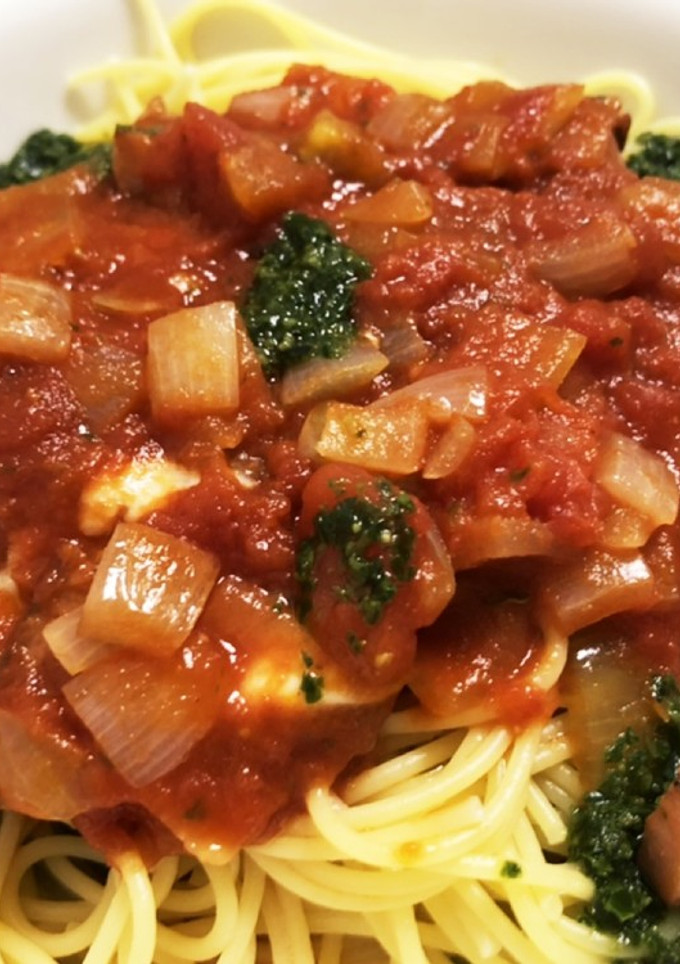 トマトとジェノベーゼとチーズのパスタ改-レシピのメイン写真