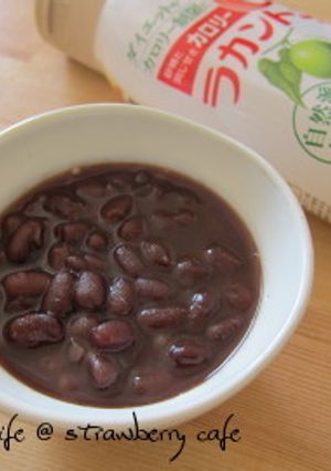 ラカントSで低カロ！小豆甘煮♪-レシピのメイン写真