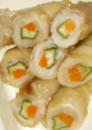 レンジでやわらか肉巻き-レシピのメイン写真