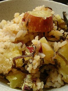 さつま芋&塩昆布ご飯-レシピのメイン写真