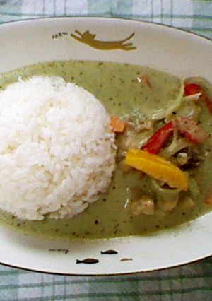 自家製グリーンカレーペーストでタイカレー-レシピのメイン写真
