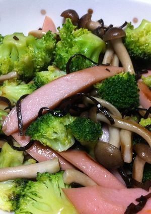 低カロリー！ブロッコリーの塩昆布炒め-レシピのメイン写真
