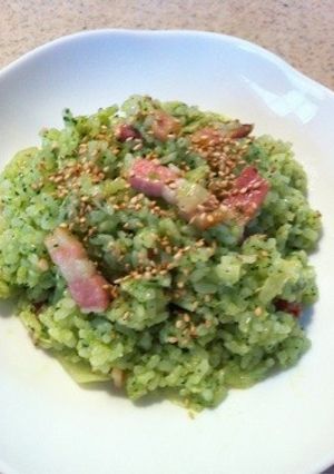 ほうれん草とにんにくチャーハン野菜嫌いに-レシピのメイン写真