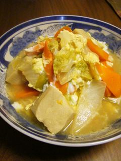 高野豆腐と野菜の卵とじ-レシピのメイン写真