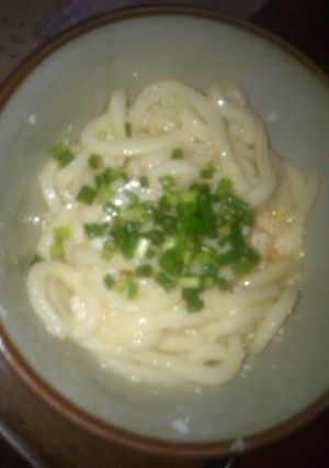釜玉風うどん-レシピのメイン写真