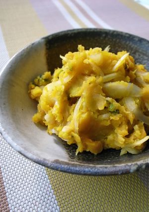 甘酢醤油でさっぱり！和風かぼちゃサラダ-レシピのメイン写真