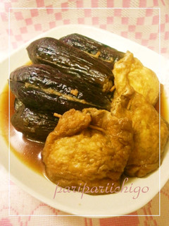 茄子の挽肉はさみ煮♡余ったタネで巾着煮-レシピのメイン写真