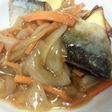 サンマの野菜たっぷり甘酢あんかけ。