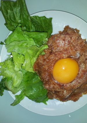 簡単!! まぐろのたたきのユッケ風-レシピのメイン写真