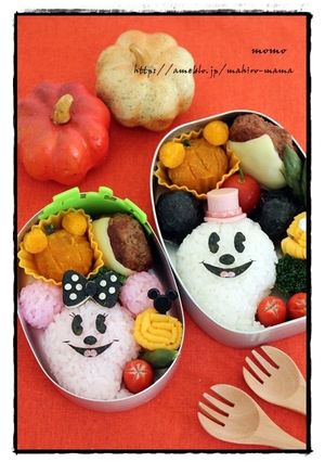 おばけミッキー＊ハロウィンキャラ弁-レシピのメイン写真