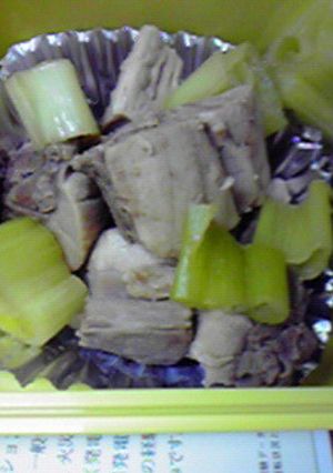 栄養満点☆まぐろの血合いとねぎの味噌煮♪-レシピのメイン写真