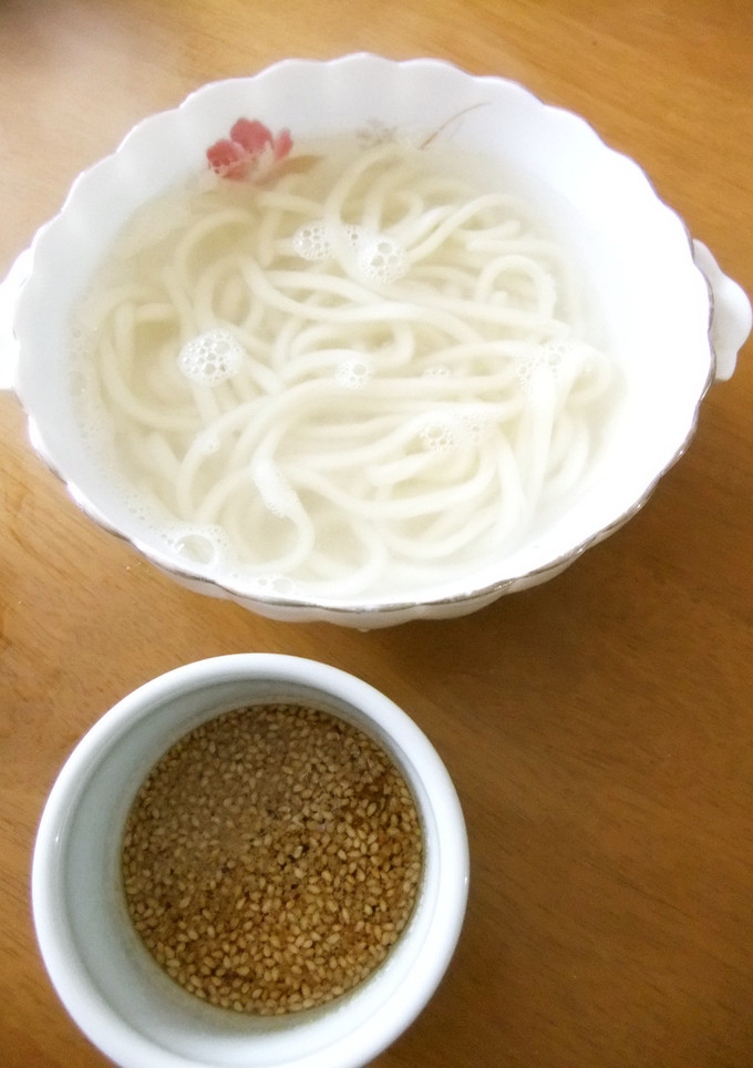 水沢うどんの釜揚げ♡ごまだれ風味-レシピのメイン写真
