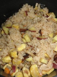 秋の味覚栗・さつま芋の炊き込みご飯-レシピのメイン写真