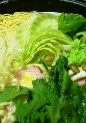 お鍋で食べるちゃんぽん-レシピのメイン写真