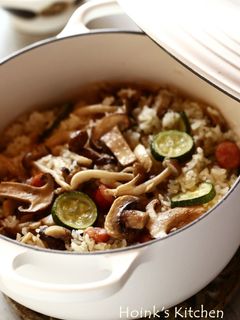 オリーブオイル炊き込みご飯*きのこ*-レシピのメイン写真